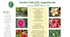 Desktop Screenshot of gardenclubofstaugustine.org