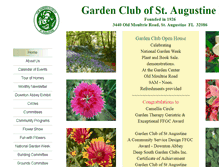 Tablet Screenshot of gardenclubofstaugustine.org